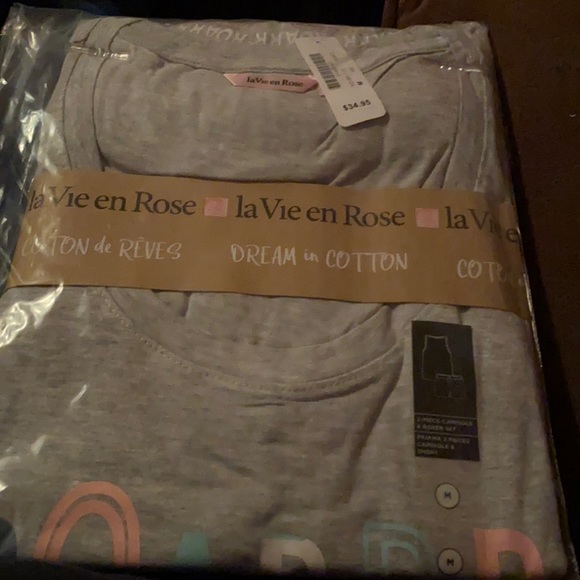 Women’s la vie en rose size medium 2 piece pajama set - camisole and boxers (2) - Picture 1 of 4